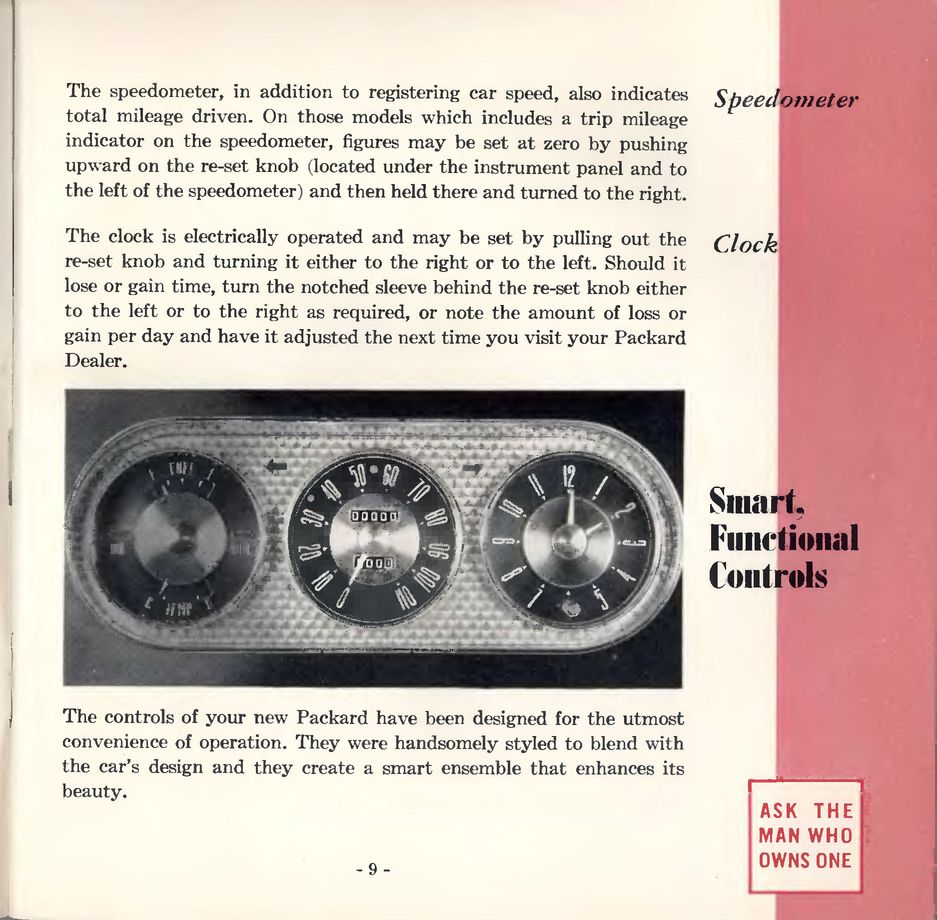 1953 Packard Owners Manual Page 3